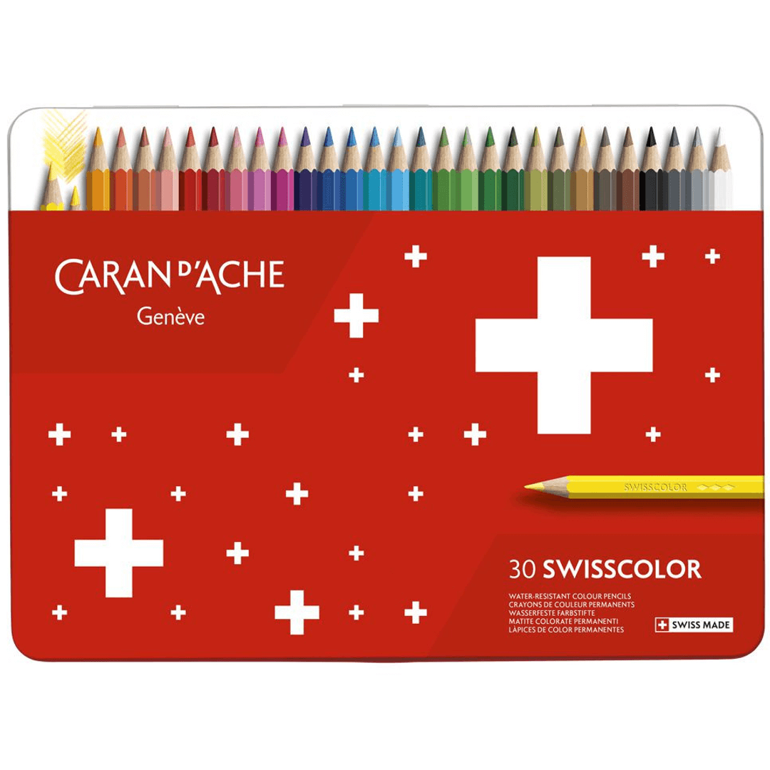 Lápis de Cor Swisscolor Caran D'Ache 30 Cores